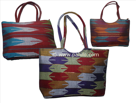Creation Nepal Leather-cotton Medium shoulder bag Handicrafts Clothing,  Dharma ware, jewelry, Fair Trade accessories suppliers