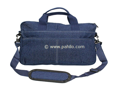 Blue stoned washed bag for men